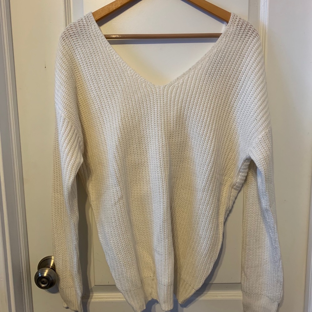 Twist Back sweater